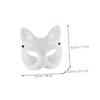 BESPORTBLE 2pcs DIY Unpainted Fox Masquerade Masks for Costume Parties Artistic Paintable Animal Mask for Halloween and Masquerade Events view 2