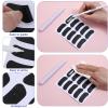 100 Pairs Eye Black Stickers Eyeblack Football Sport Eyes Black Stickers Self-Adhesive Face Eyeblack Sticker for Baseball Football Softball Sport Themed Party Birthday Party Supplies Kids Adult view 4