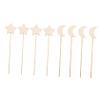 Abaodam 8pcs Wooden Fairy Wands DIY Craft for Magical Wand Safe and Hand Eye Coordination Development Creative Play Activity view 1
