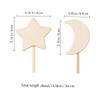 Abaodam 8pcs Wooden Fairy Wands DIY Craft for Magical Wand Safe and Hand Eye Coordination Development Creative Play Activity view 2