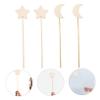 Abaodam 8pcs Wooden Fairy Wands DIY Craft for Magical Wand Safe and Hand Eye Coordination Development Creative Play Activity view 3