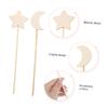 Abaodam 8pcs Wooden Fairy Wands DIY Craft for Magical Wand Safe and Hand Eye Coordination Development Creative Play Activity view 4
