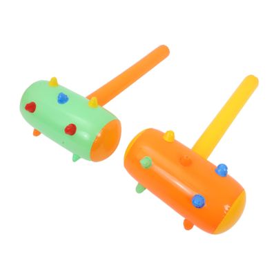 LALADEFIEE 2PCS Colorful Inflatable Hammers for PVC Funny Party Props for Home Ktv Bar Random Colors Safe and Lightweight Childrens Hammer Random Color