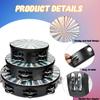 6 Pack Radiant Tambourine 6 8 10 Inch Reflective Tambourine with Double Row Jingle Bell Hand Held Drum Percussion Musical Instrumen for Adult Church Wedding Dance Party KTV view 3