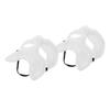 Abaodam 2pcs Unpainted Fox Masquerade Masks for Women and Men DIY Blank Festival Cosplay Masks for Halloween and Party for Creative Painting and Costume Fun view 1