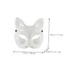 Abaodam 2pcs Unpainted Fox Masquerade Masks for Women and Men DIY Blank Festival Cosplay Masks for Halloween and Party for Creative Painting and Costume Fun view 2