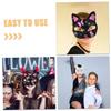 Abaodam 2pcs Unpainted Fox Masquerade Masks for Women and Men DIY Blank Festival Cosplay Masks for Halloween and Party for Creative Painting and Costume Fun view 3