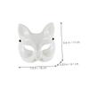 BESPORTBLE 2pcs DIY Paintable Fox Masks for Women Masquerade Party Halloween Festival Breathable Blank Animal Mask Craft for Creative Costume and Art Decoration view 2