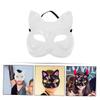 BESPORTBLE 2pcs DIY Paintable Fox Masks for Women Masquerade Party Halloween Festival Breathable Blank Animal Mask Craft for Creative Costume and Art Decoration view 3