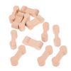 Abaodam 20pcs Wooden Dog Bone Train Track Connectors Simulation Adaptors for DIY Model Building and Creative Layouts Party Enhancing Coordination view 1