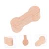 Abaodam 20pcs Wooden Dog Bone Train Track Connectors Simulation Adaptors for DIY Model Building and Creative Layouts Party Enhancing Coordination view 4