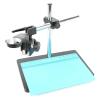 1pc Adjustable Big Size Table Stand Holder + Adjustable Multi-axis Metal Arm for Lab Industry Microscope Video Camera view 1