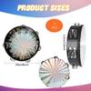 3 Pack Radiant Tambourine 8 Inch Reflective Tambourine for Adult with Double Row Jingle Bell Hand Held Drum Percussion Musical Instrumen Church Wedding Dance Party view 2