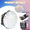 3 Pack Radiant Tambourine 8 Inch Reflective Tambourine for Adult with Double Row Jingle Bell Hand Held Drum Percussion Musical Instrumen Church Wedding Dance Party view 3