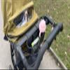 3-in-1 Stroller Cup Holder with Phone Pocket for Thule Urban Glide 3 Single Jogging Stroller, Large Capacity Organizer Storage for Diapers, Snacks, Toys, Umbrella, Tool-Free Installation view 2