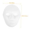 24pcs Male Full Face Blank Halloween Masks DIY Paper Pulp Material Breathable Cosplay Ghost Masquerade Party Face Cover for Painting and Costume view 3