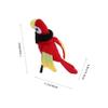 Abaodam Plush Pirate Parrot Shoulder Prop Halloween Costume Accessory with Black Scarf Soft Stuffed Bird for Party and Pirate Role Play view 2