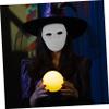 BRIGHTFUFU 24pcs Male Full Face Halloween Masks DIY Blank Paper Pulp Paintable Cosplay Masquerade Party Ghost Costume with Elastic Strap for Comfortable Fit view 4