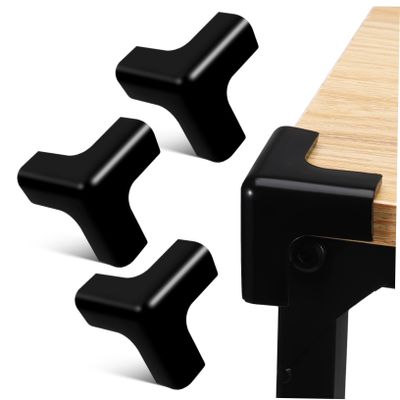 DOITOOL 4 Pcs Table Corner Protectors for Safety Soft Strong PVC Edge Guards Collision Furniture Bumpers for Tables Cabinets Desks Easy to Clean and Install