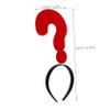 ABOOFAN 2pcs Question Mark Headbands Party Cosplay Hair Hoops Photo Booth Props Reusable Decorative Accessories for Birthdays Weddings and Holiday Celebrations view 2