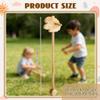 BrightRow Wood Hobby Horse for Kids Handcrafted Stick Horse Toy with Wood Wheels 36 Inches Cowboys Stick Pony for Kids Toddlers Preschoolers Knights Explorers view 2
