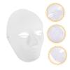 BESPORTBLE 24pcs Full Face Blank White DIY Painting Masks for Men Porous Breathable Halloween Party Masks Hip Hop Dance Ghost Cosplay Masquerade Costume Accessories view 3