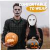 BESPORTBLE 24pcs Full Face Blank White DIY Painting Masks for Men Porous Breathable Halloween Party Masks Hip Hop Dance Ghost Cosplay Masquerade Costume Accessories view 4