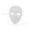 Beaupretty 6 pcs Blank Full Facial Mask for DIY Painting White Plastic Full Face Mask for Masquerade Cosplay Role Playing Crafting and Party Decoration Comfortable and Versatile Accessories view 2