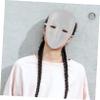 Beaupretty 6 pcs Blank Full Facial Mask for DIY Painting White Plastic Full Face Mask for Masquerade Cosplay Role Playing Crafting and Party Decoration Comfortable and Versatile Accessories view 4
