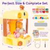 Claw Machine for Kids - Mini Arcade Game - Vending Machine - Candy Grabber Toys - Silent Mode, Lights, USB - Plush Toys & Easter Eggs, Surprise Stickers - Fun Gift for Kids, Boys & Girls (Giraffe) view 3