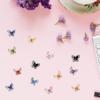 100Pcs Micro Resin Butterflies Mini Butterflies 10 Styles Mini Tiny Butterfly for Dollhouse Crafts DIY Fairy Garden Micro Landscaping Resin Decoration Nail Charms for Nail Art Glitter Sets view 2