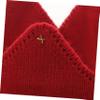 Abaodam Warm Red Crown Knitted Hat for Soft Stretchy Thick Knit Cap Cute Winter Headband for Parties and Photo Unisex Accessory view 2