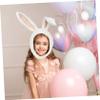 BESPORTBLE Black Plush Rabbit Headwear with Movable Ears Cartoon Animal Hat for Women and Cosplay Photo Prop view 2
