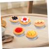 Cabilock 20Pcs Artificial Egg Tart Premium Resin Realistic Fake Food Models for Kitchen Play Home Display Photography Props Bakery Decor Simulation Dessert Toys view 3