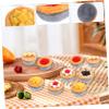 Cabilock 20Pcs Artificial Egg Tart Premium Resin Realistic Fake Food Models for Kitchen Play Home Display Photography Props Bakery Decor Simulation Dessert Toys view 4