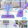 Kids Spray Mop, Real Working Toddler Cleaning Set with Water Sprayer & 2 Washable Mop Pads & Scraper, Pretend Play Montessori Housekeeping Toys Gifts for Toddlers Kids Girls Boys (Blue&Purple) view 3