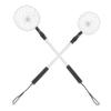 BESPORTBLE 2pcs Retractable Beach Sand Sifter with Telescopic Aluminum Rods Stainless Steel Shell Scooping Tools for Collecting Shells Conch Rocks Outdoor Scoop for Sand Sculpting view 1