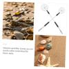 BESPORTBLE 2pcs Retractable Beach Sand Sifter with Telescopic Aluminum Rods Stainless Steel Shell Scooping Tools for Collecting Shells Conch Rocks Outdoor Scoop for Sand Sculpting view 2