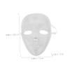Abaodam 6 pcs Blank Full Facial Masks for DIY Painting Sturdy Reusable Plain Masquerade Props for Cosplay Role Playing Dance and Party Decorations Comfortable and Safe Craft Supplies view 2