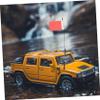 minkissy Metal Rc Crawler Car Antenna Flagpole with Signal Flag Decoration Stable Simulation Signal Part for Model Climbing Cars Easy Attachment Red Ornament view 3