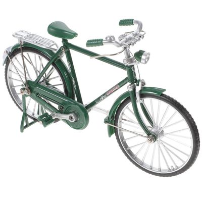 Abaodam Vintage Alloy Bicycle Model, 1:10 Scale Bicycle Sculpture, Retro Bike Ornament Decor for Home Office Desk Decor, Collectible Bike Ornament