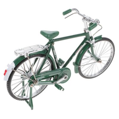 Abaodam 1/10 Scale Bike Model Vintage Bicycle Ornament Home Decoration Sturdy Alloy Sculpture for Living Room Office Table Accent