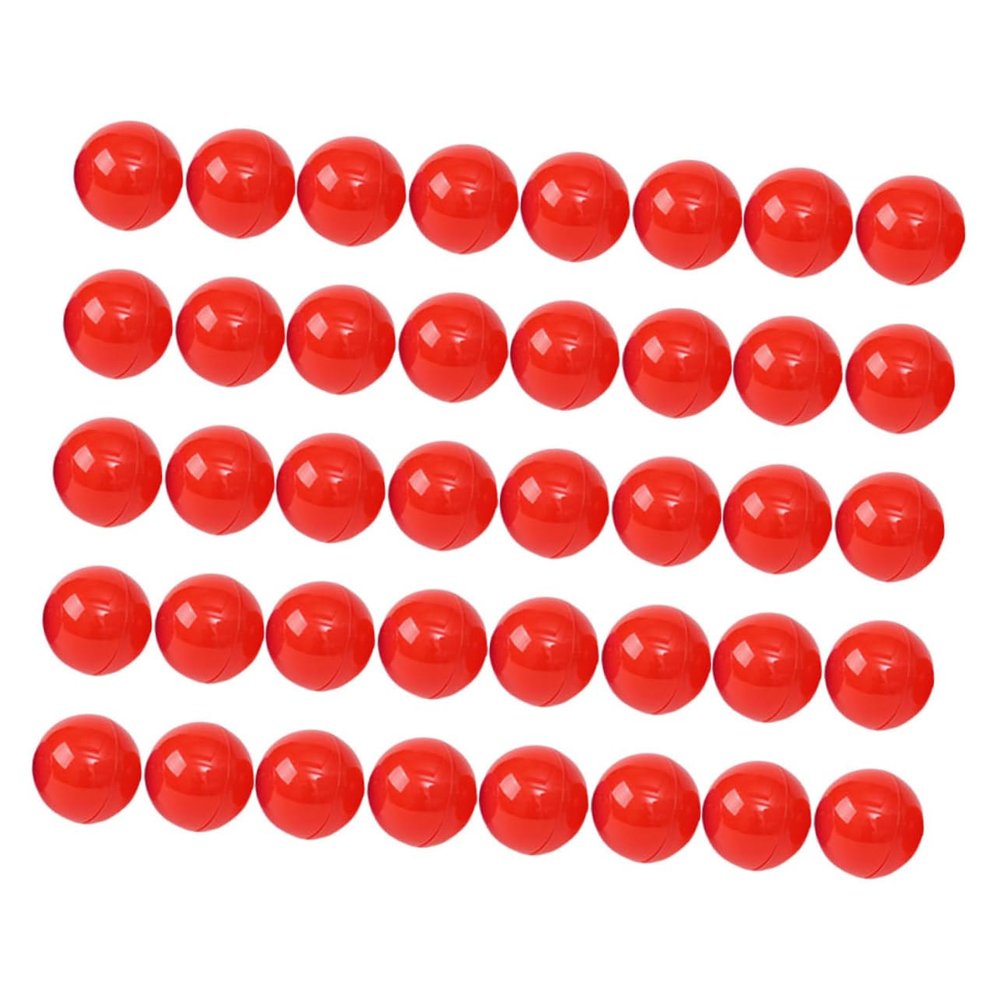 BESPORTBLE 100pcs Red Openable Lottery Balls PVC Sphere Party Game Props for Raffles Celebrations Events with Bright Fade Resistant Color and Convenient Prize