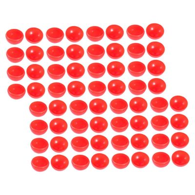 LIOOBO 100pcs Red Openable Lottery Balls PVC Reusable Raffle Drawing Game Props for Parties Events Celebrations Interactive Fun with Fillable Design
