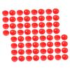 LIOOBO 100pcs Red Openable Lottery Balls PVC Reusable Raffle Drawing Game Props for Parties Events Celebrations Interactive Fun with Fillable Design view 1