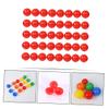 LIOOBO 100pcs Red Openable Lottery Balls PVC Reusable Raffle Drawing Game Props for Parties Events Celebrations Interactive Fun with Fillable Design view 4