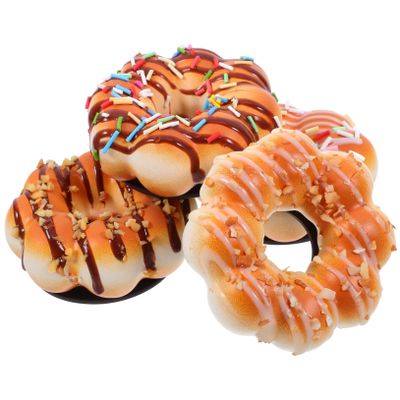 Beaupretty Simulated Donut Model Faux Dessert Props Lightweight Realistic Fake Donuts for Home Kitchen Party Office Bakery Decoration and Photography