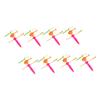 Beaupretty 8pcs Flying Helicopter Lightweight Pull Back Airplanes Random Colors Fun Outdoor Playthings for Boys and Age Random Color view 1