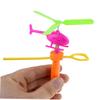 Beaupretty 8pcs Flying Helicopter Lightweight Pull Back Airplanes Random Colors Fun Outdoor Playthings for Boys and Age Random Color view 3