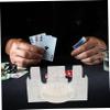 DECHOUS Rotating Playing Card Holder Tray with Deck Capacity Lightweight Poker Stand for Adults Easy to Clean Compact Organizer Suitable for Home Office Entertainment view 4